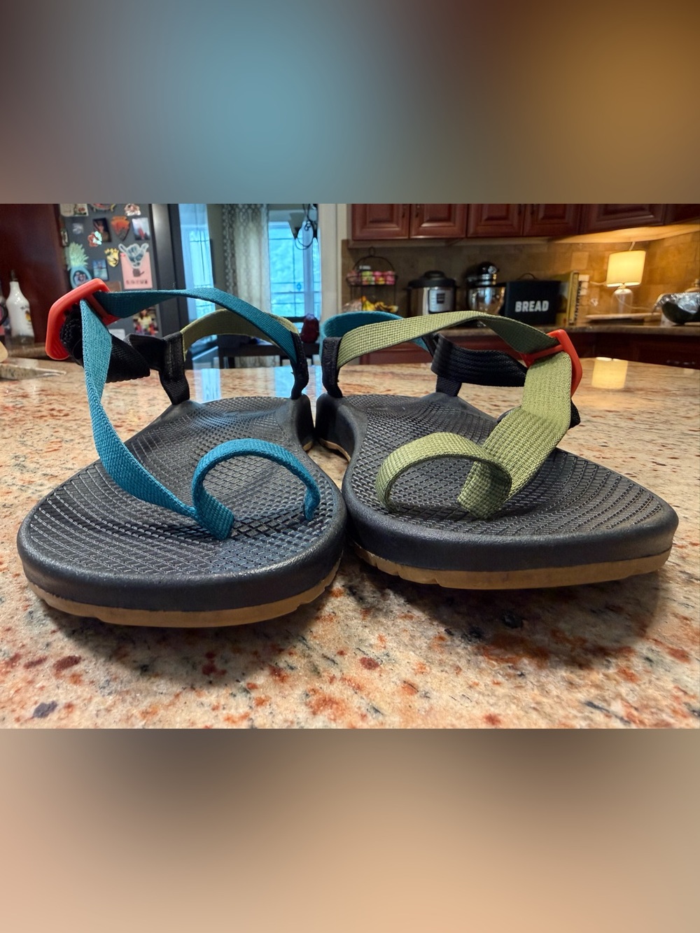 Chaco Bodhi Multicolor Toe Loop Strappy Sports Hiking Sandals Women’s Size 11 - Picture 8 of 14